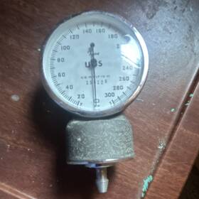 15120 Usg Certified Air Pressure Gauge 300 Psi Bottom Mount Mpn Industrial