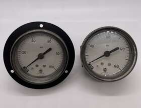 37326 Usg 37327 Vintage U.s. Pressure Gauge Dial No. 0-160 Psi And 0-100
