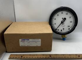 0394 Usg Gauge Ametek 4 1/2 Inch Psi 160# 4.5 Dial Nos Solfrunt Mint 1980