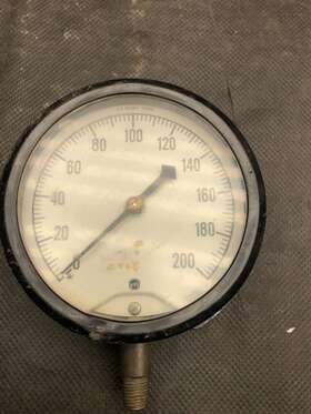 19220 Usg Us Gauge Vintage Large 200 Psi 5 Inch Across Gage