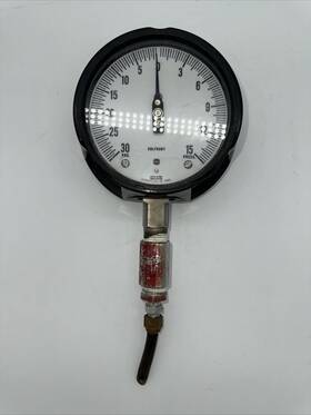 33019 Usg Us Gauge Vintage Large Vacuum And Pressure -30 15