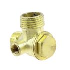 Uxcell 1 8 3 2 Thread Brass Air Compressor Check Valve Gold Tone 696747005776