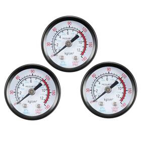 Uxcell 714998723529 Pressure Gauge 0-180 Psi/0-20 Bar Dual Scale 1.4 Inch Dial Display 1/8 Npt 3pcs Uxcell 714998723529 Pressure Gauge 0-180 Psi/0-20 Bar Dual Scale 1.4 Inch Dial Display 1/8 Npt 3pcs