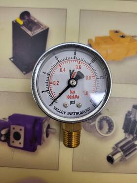 1120dsb15 Valley Instrument Pressure Gauges - 15psi 1/4npt
