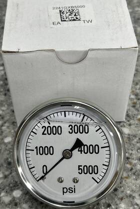 2241gxb5000 Valley Instrument Hydraulic Pressure Gauge Liquid Filled 5000 Psi