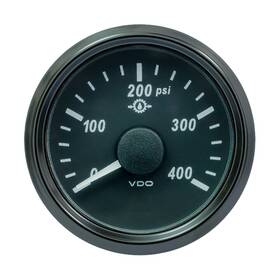 A2c3833500030 Vdo Singleviu 52mm 2-1/16 Inch Oil Pressure Gauge - 400 Psi 0-180 Ohm