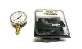 0017 Victor 1424 2 Inch X 400 Psig Air Pressure Gauge Nos