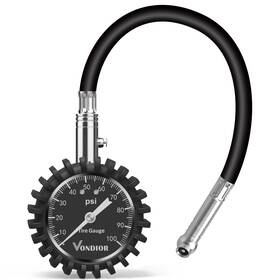 Dm-y5i9-zaw5 Vondior Tire Pressure Gauge 0-100 Psi White With Tube