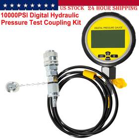 Vsqp1603 Vsshop Digital Hydraulic Pressure Gauge Test Coupling Kit 700bar/10000psi/70mpa 1/4-npt