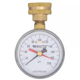 Watts 445036887820 3/4 Inch Plastic Water Pressure Test Gauge
