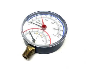 Lfdptg-1 Watts Combination Pressure And Temperature Gauge 0-200psi