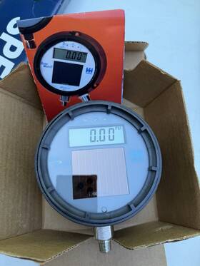 Weiss Instruments Dugy3-100-4l Solarmetrix Digital Pressure Gauge 0-100 Psi Lcd Display