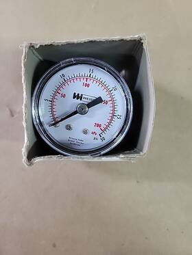 Tl15-030-8b Weiss Instruments New 0-30psi 1/8 Inch Cbm Pressure Gauge