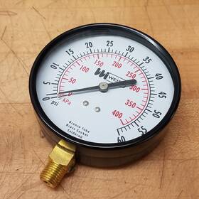 Tl25-060-4l Weiss Pressure Gauge 0-60psi 0-400kpa 1/4 Inch Mnpt - New