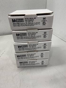Npt-wbb454114 Weiss Wbb454114 Lot Of 5 Cts Pressure Gauge 4-1/2 Inch Dial 1/4