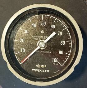 049x3-ea23-3pff-rbbx Weksler K-monel Bourdon 3ft Inch Dial Pressure Gauge 100 Psig