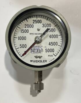 049x3-ea233pyplwbx Weksler Royal 4 1/2 Inch Pressure Gauge 0-5000 Psig