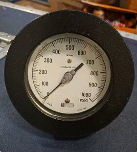 615-104 Weksler Vintage 1000psi Test Gauge