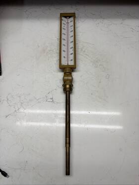 As5h949alp Weksler Industrial Thermometer 50-400 F 9 Inch Case With Stem