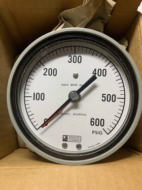 Sa24-3pmp-rwbx Weksler Da24-3pmp-rwbx Nos Weskler 4 1/2 Inch Gauge 0-600 Psi Back Connected Never Used