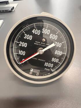 6685-01-327-7381 Weksler Da24-3ppp-rbbo 4-1/2 Inch K-monel Bourdon 10 Psi Gauge