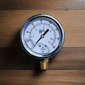 251l4-pe Weksler Gtc 2.5 Inch Dial Sstl Pressure Gauge - Glycerin Filled 0-160 Psi 3 Pack