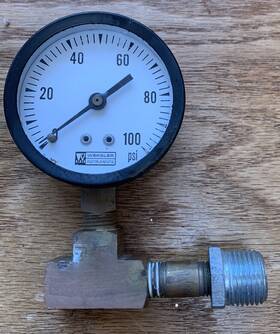 25tl4pdw-pbf Weksler Gtc 2.5 Inch Pressure Gauge - 0-100 Psi