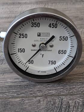 B3a2-s Weksler Instruments Thermometer Shock Resistant 50 F -750