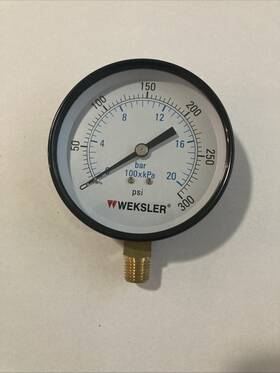 Ua35f4l Weksler 0-300psi Pressure Gauge 1/4 Inch Npt Lot Of 4