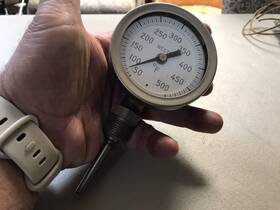 265632-908 Weston 500 Psi Heat Gauge 3-1/2 Inches Wide