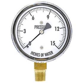 25kl4lbw Wgtc Differential Pressure Gauge To 15 Inch Wc