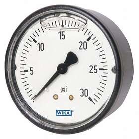 113.13.15.400.b Wika Pressure Gauge To 400 Psi 1/8 In Mnpt Black