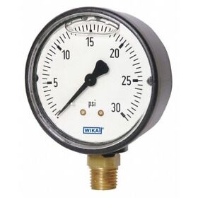 113.13.20.5000.l Wika Pressure Gauge 0 To 5000 Psi 1/4 In Mnpt Black