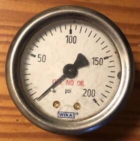 113.13.25.200.l Wika Commercial Pressure Gauge To 200 Psi 2 1/2 In