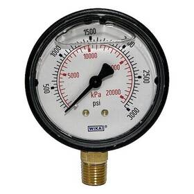 113.13.25.3000.b Wika Commercial Pressure Gauge To 3 000 Psi 2 1/2 In Dial