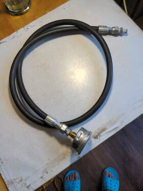 113.13.25.5000.l Wika Pressure Gauge With Megaflex 3/8 Inch 5000psi 64 Oal