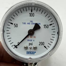 1259114 Wika 316l Pressure Gauge 0-200 Psi