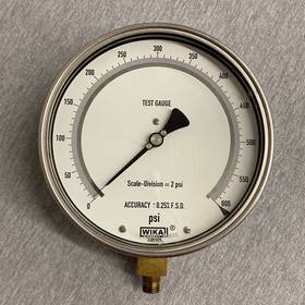 220pod6 Wika Test Guage Scale-division 2 Psi Accuracy .25% F.s.d 6 Inch