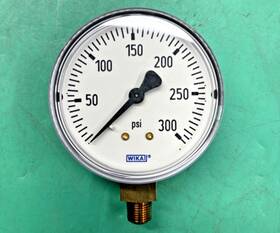 31490 Wika Nos Pressure Gauge 2.5ftft 0-300psi 1/8ftft Npt Brass Bottom Mount Ships Free