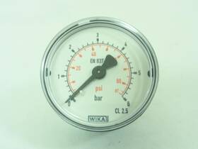 4132302930 Wika 191994 New-no Box Pressure Gauge 0-6bar 1/8 Inch Npt 2 Dial
