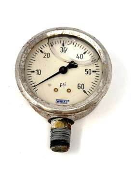 4201477 Wika Pressure Gauge 0-60 Psi Liquid Filled Type 213.53 4 Inch 6d