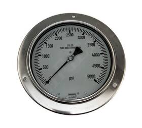 4214421 Wika Gauge Pressure 0-5000 Psi 6 In Face Bottom Mount