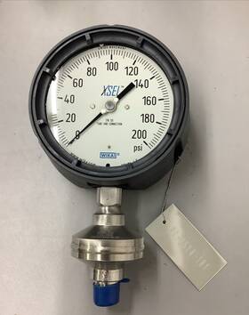 4222415-0001 Wika Fluid Filled All Welded Pressure Gauge 200psi 1/2 Inch Npt B77