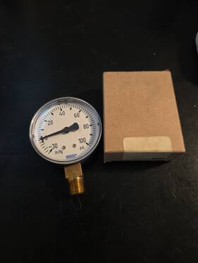 4253060 Wika Type 111.10 2.5 Inch Lower Mount Vacuum Pressure Gauge 160 Psi 1/4 Npt