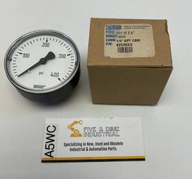 4253523 Wika 2.5 Inch Pneumatic Pressure Gauge 2-1/2 400 Psi