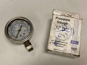 50705148 Wika 8610878 111.11 2.5 Inch Pressure Gauge 1/4 Npt 60psi