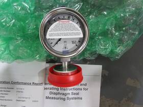 50753614 Wika Sanitary Pressure Gauge 0-160 Psi