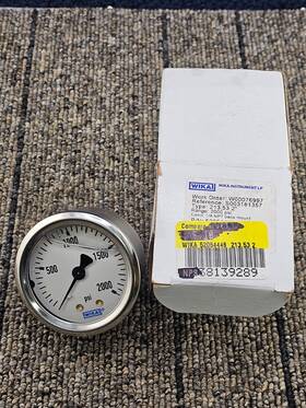 52054446 Wika 5205446 Liquid-filled Pressure Gauge 213.53 Series - Up To 2000psi 1/8 Inch Npt