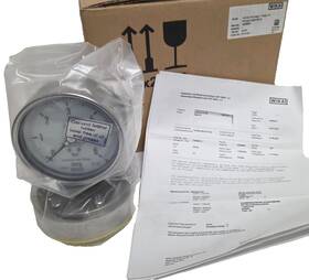432.50.100 Wika 52269906 New 1 Inch Cl150/rf Flanged Diaphragm Pressure Gauge 6bar Inconel