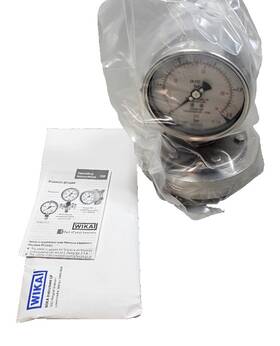 52301800 Wika New 432.50 1 Inch Cl300/rf Sealgauge Diaphraghm Pressure Gauge 2.5bar Cleanroom